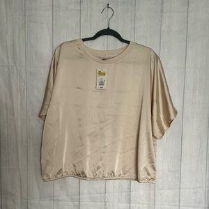 a new day Women's Beige Short Sleeve Tee